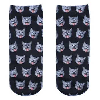 

Naughty cats printed socks wholesales