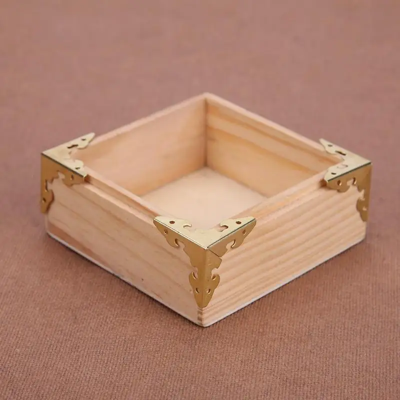 12pcs/set Metal Carve Jewelry Box Corner Protector Furniture Decorative Bracket For jewelry boxes DIY corner decoration