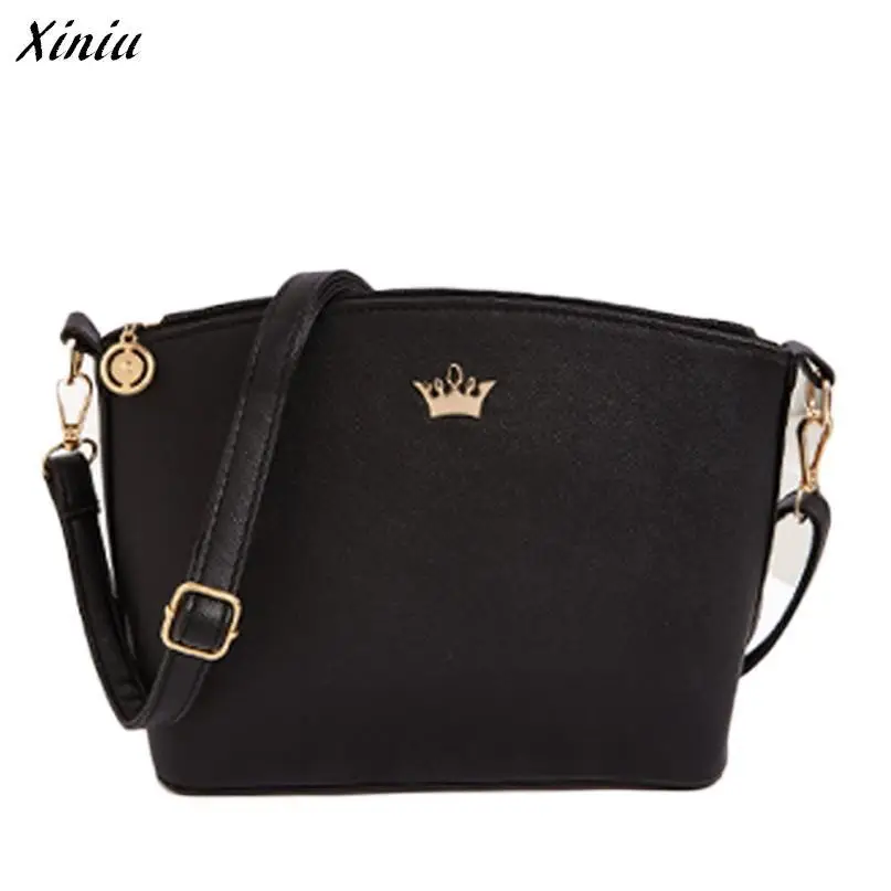 

Xiniu handbag Women Messenger Bags Cross Pattern Small Crown Women Bags PU Leather Mini Women Shoulder Bag Female #5