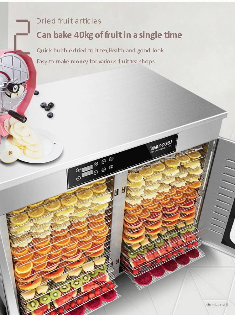 32-layers Commercial Food Dehydrator Drying fruit machine household vegetables& fruits dehydration machine fruit dryer 220v