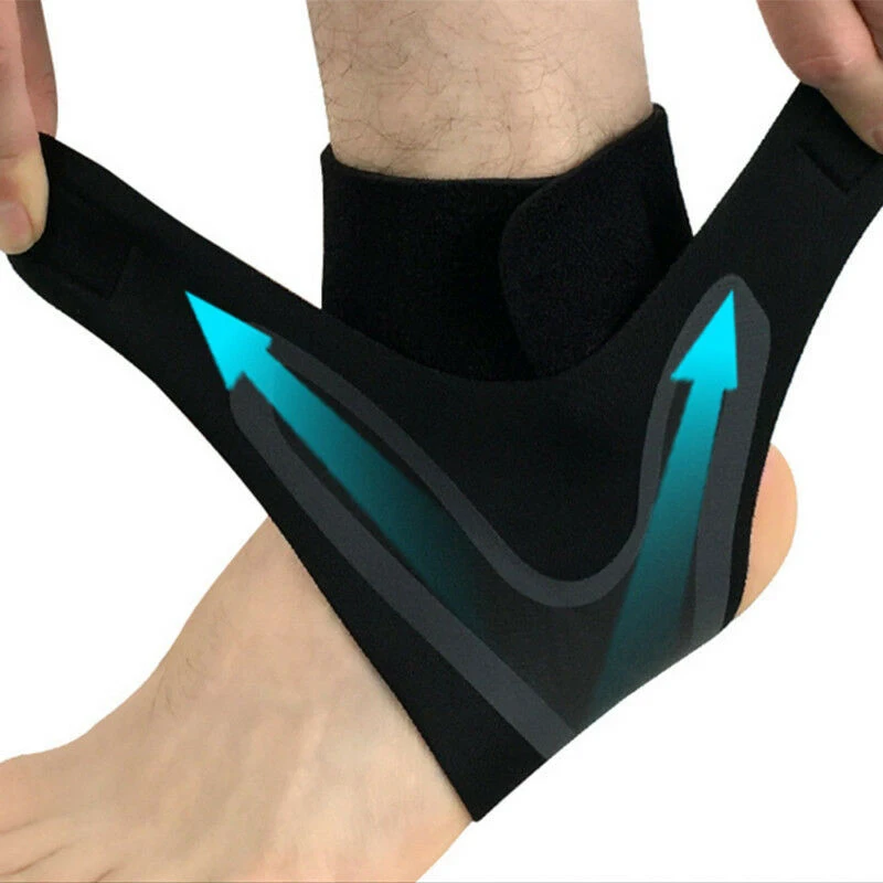 

Safety Ankle Support Gym Running Protection Black Foot Bandage Elastic Ankle Brace Band Guard Sport Men Ankle Protect