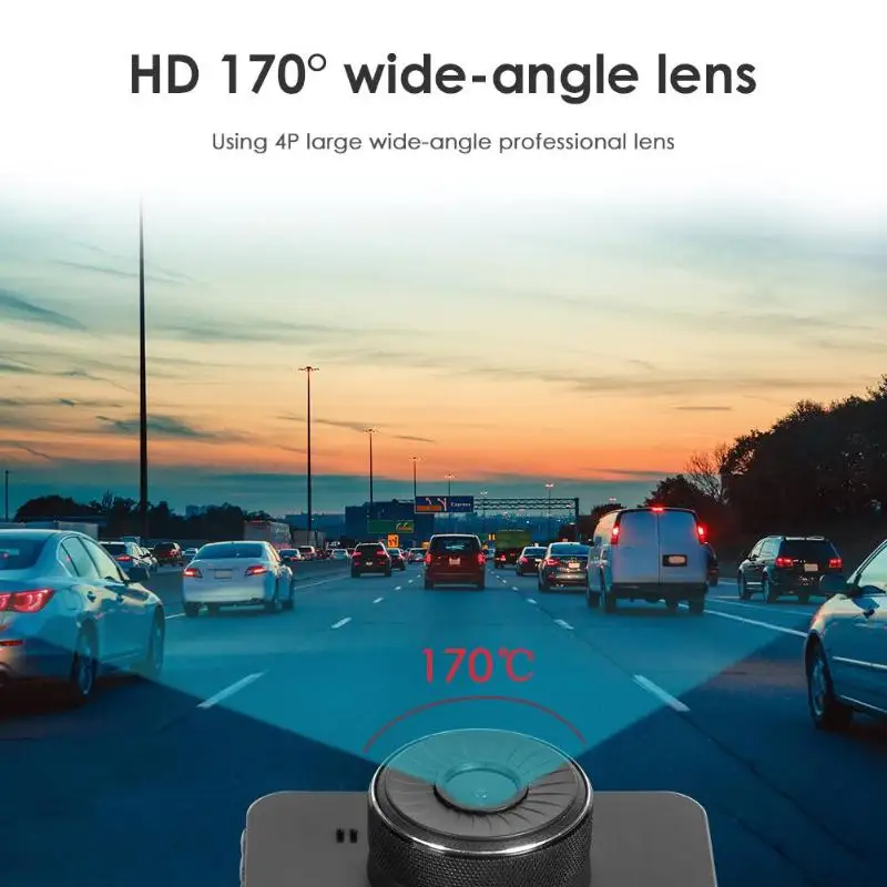 VODOOL SE018 3-дюймовый Full HD 1080 P Автомобильный цифровой видеорегистратор Камера 170 градусов широкоугольный объектив для вождения видеомагнитофон с увеличенным динамическим диапазоном g-датчик тире камера