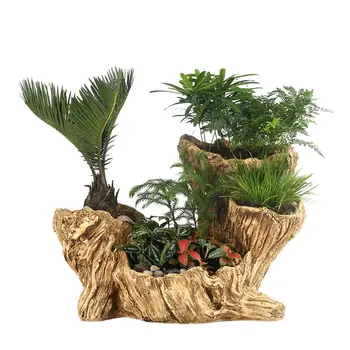 

WINOMO Decorative Unique Creative Resin Flowerpot Succulent Plants Flower Garden Design Resin Pot Home Decoration