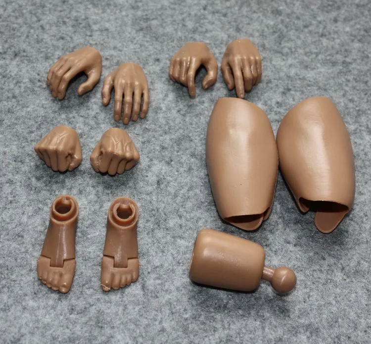 Free Shipping 1/6 Action Hand Foot Connector Thigh Bold Components Movies Scale Models DIY Accessories Hot Toys For Children |