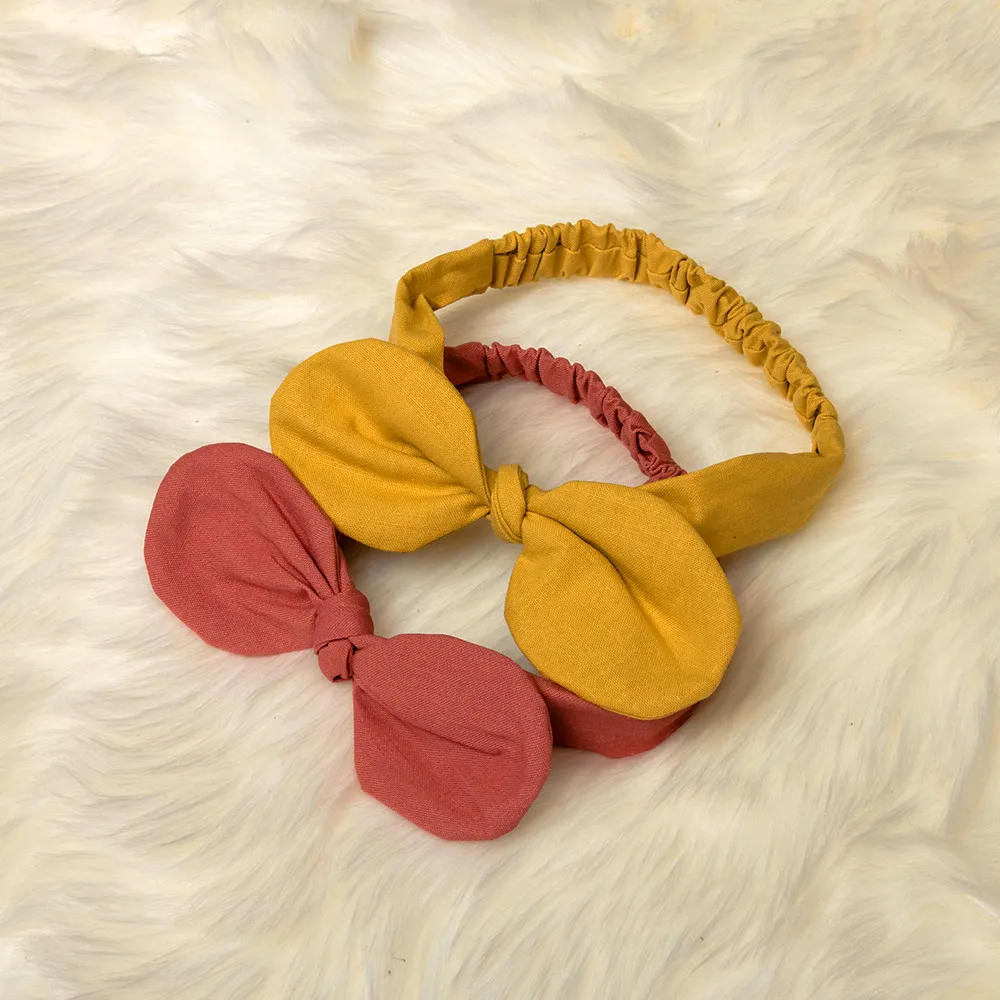 

1PC Solid Color Rabbit Bunny Ears Headband Kids Baby Girls Cute Fashion Fabric Head Wrap Head Bands Hair Accessories