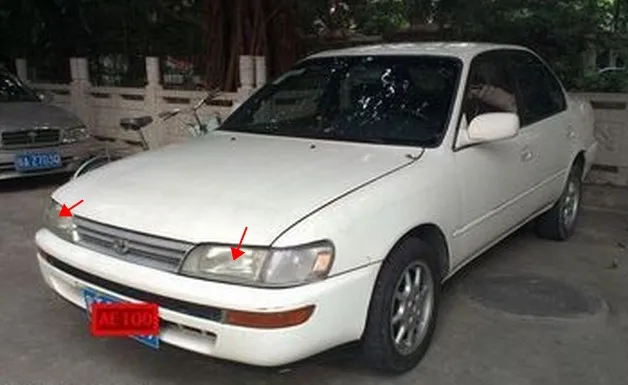 Передняя фара для TOYOTA COROLLA AE100 AE101 EE E100 WAGON 93 97 2 шт.|Аксессуары фар авто| |