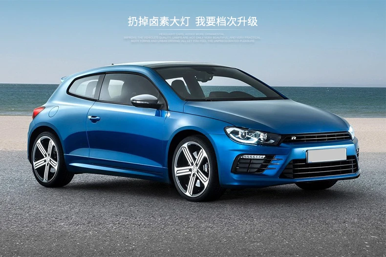 Авто Clud автомобильный Стайлинг для VW Scirocco фары 09-14/15 для Scirocco фары светодиодные DRL передние Биксеноновые линзы двойной луч HID комплект