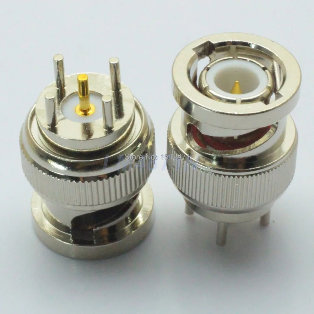 10pcs BNC male solder PCB mount RF connectorin Connectors from Lights