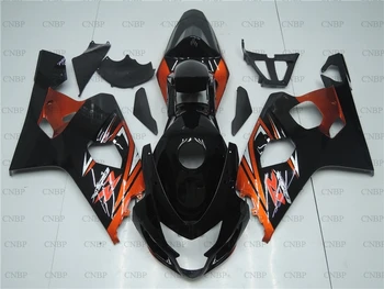 

for Suzuki GSXR600 2004 - 2005 K4 Fairing GSX R 750 2005 Full Body Kits GSXR750 05 Orange Black Bodywork