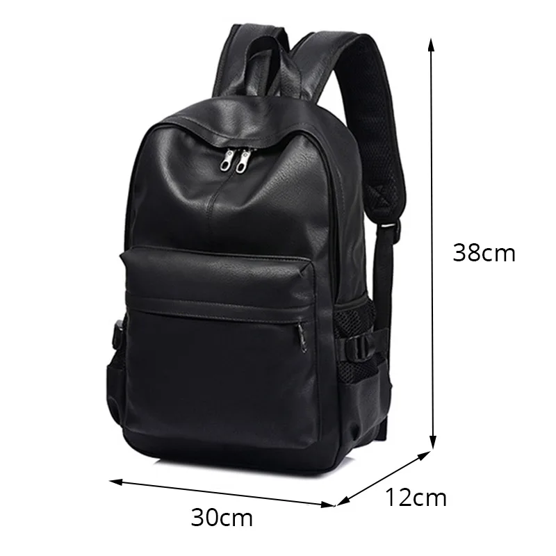  New Fashion Men Backpack Men's Backpacks for Teenager Luxury Designer PU Leather Backpacks Male Hig - 32844486363