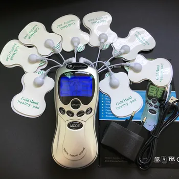 

New whole English Key Body Healthy Care Digital Meridian Tens Therapy Massager Relax Muscle Pain Relief Acupuncture Therapy