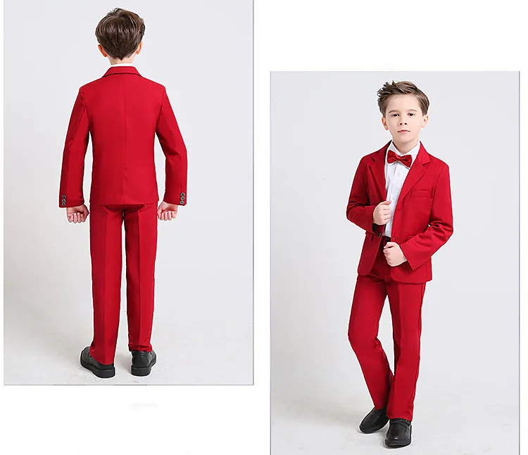 2018 Модная одежда для детей, Детская мода мальчиков дети блейзеры костюмы для мальчиков на свадьбу Выпускной костюм свадебные костюмы для