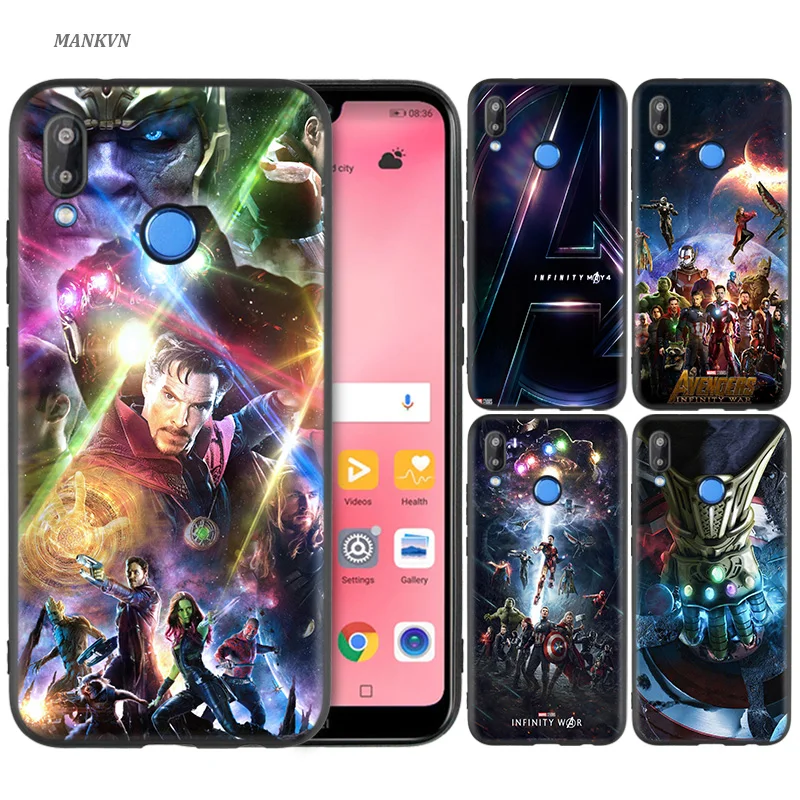 

Silicone Case Cover for Huawei P20 P10 P9 P8 Lite Pro 2017 P Smart+ 2019 Nova 3i 3E Phone Cases avengers infinity war 3III HERO