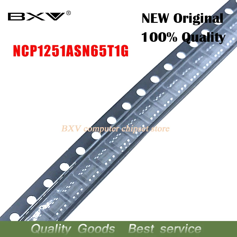 10 pçs ncp1251 ncp1251asn65t1g ncp1251a SOT23-6 ac/dc 100% novo original frete grátis