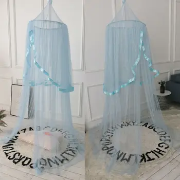 

Baby Bed Netting Girls Crib Nettings Princess Hung Dome Mosquito Net Canopy Bedcover Bedding Infant Toddler Crib Netting