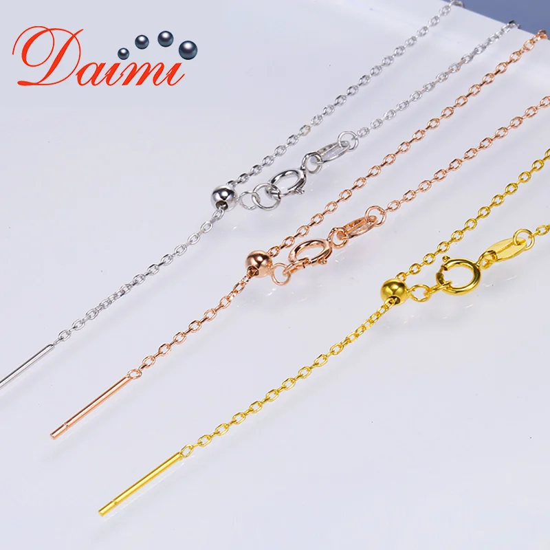 

DMBGC001 18K Yellow Gold Chain Adjustable Pure Gold Chain Bracelet Universal Chain Gold Bracelet Gift For Women