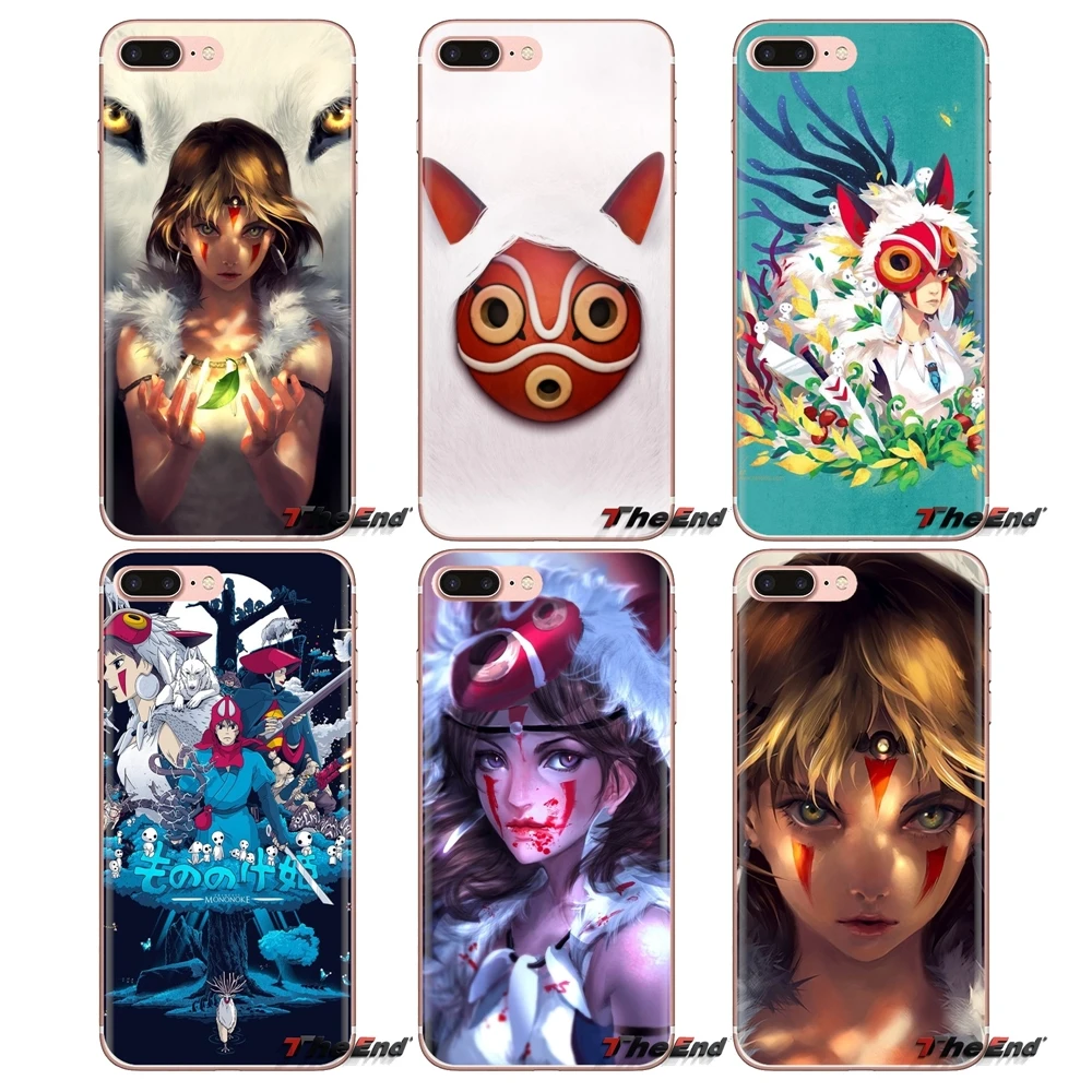 Silicone Phone Skin Cover For Xiaomi Redmi 4A S2 Note 3 3S 4 4X 5 Plus 6 7 6A Pro Pocophone F1 fashion cartoon Princess Mononoke |