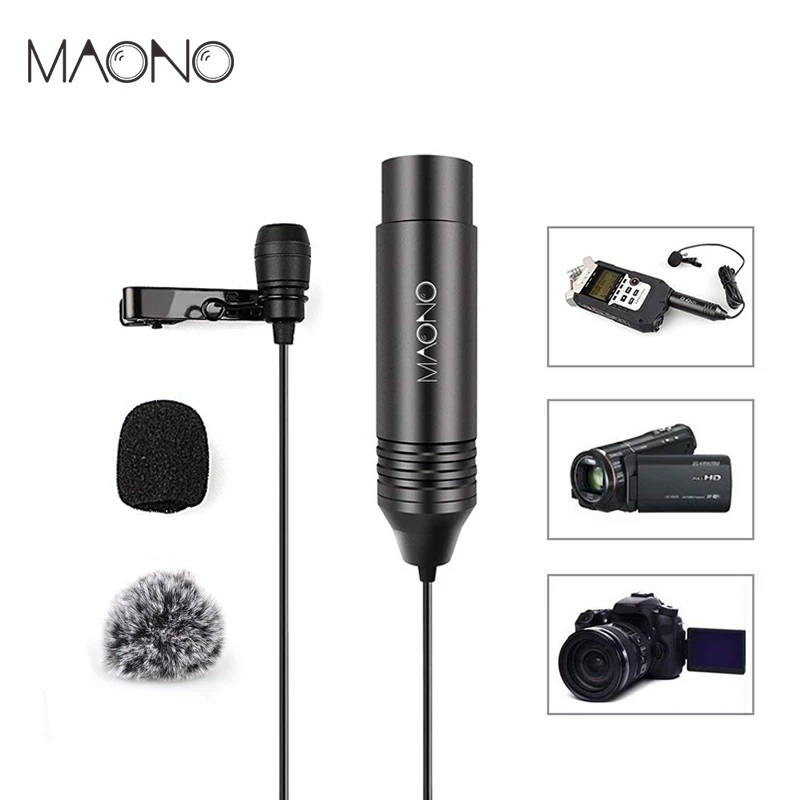 MICWL M700 Tie Lavalier Condenser Microphone for PC Laptop Camera Video Recorder