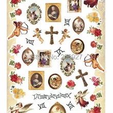 2 шт. HOT069 мультяшный дизайн ногтей переводка водные для ногтей Стикеры