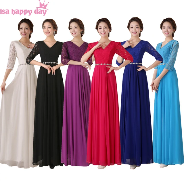 Royal Blue and Purple Dresses