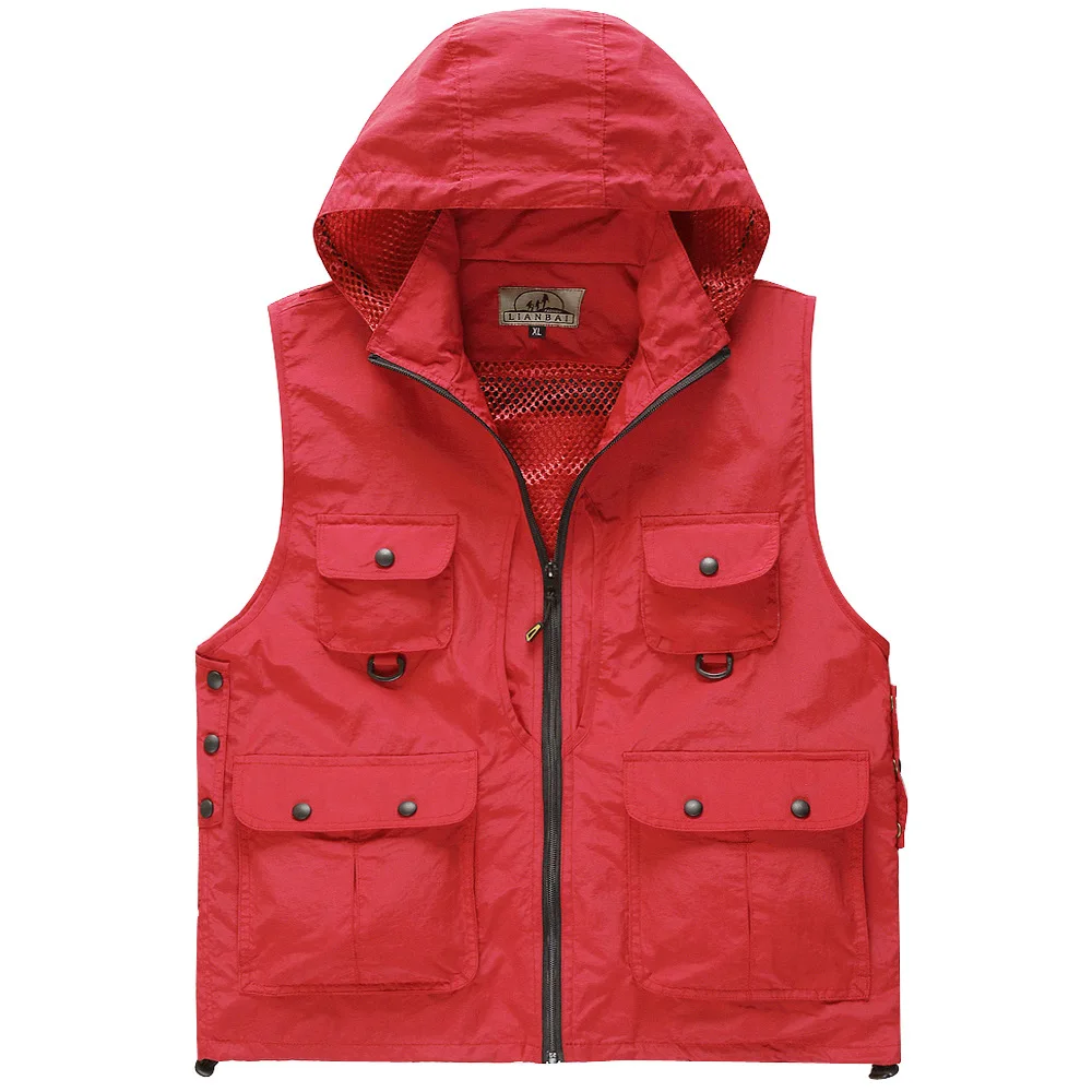 Men/Women Multi pockets Outdoor Hiking Vest Male/Female Photography