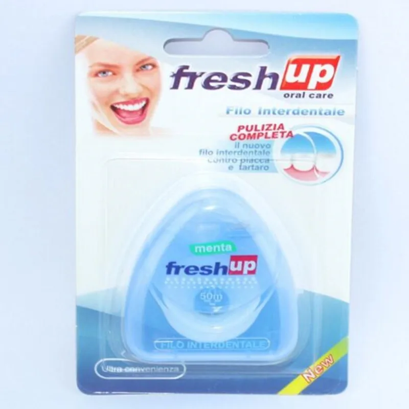 

50M Micro wax Peppermint flavor Dental Flosser Interdental Brush Teeth Stick Toothpicks Floss Pick Oral Hygiene clean wire MH486