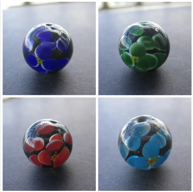 10pcs 14mm Handmade Lampwork Beads Lampwork Glass Beads ...