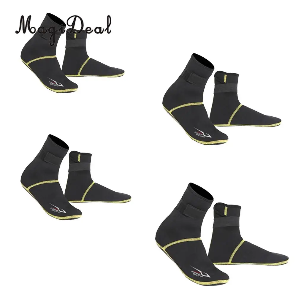 MagiDeal Neoprene Snorkeling Shoes Scuba Diving Socks Beach Boots Wetsuit Prevent Scratches Warming Anti-Slip Swimming Socks