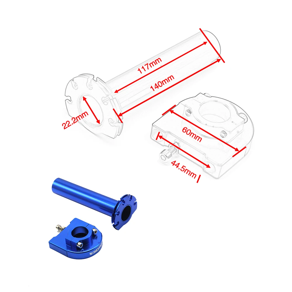 22 мм руль CNC алюминиевая ручка дроссельной заслонки Quick Twister Settle For CRF50 70 110 CRF230 IRBIS 125