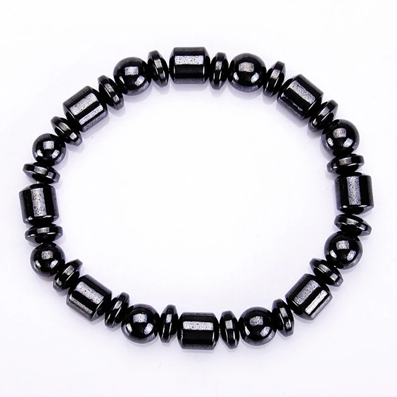Therapy Bracelet For Weight Loss Round Black Stone Health Care