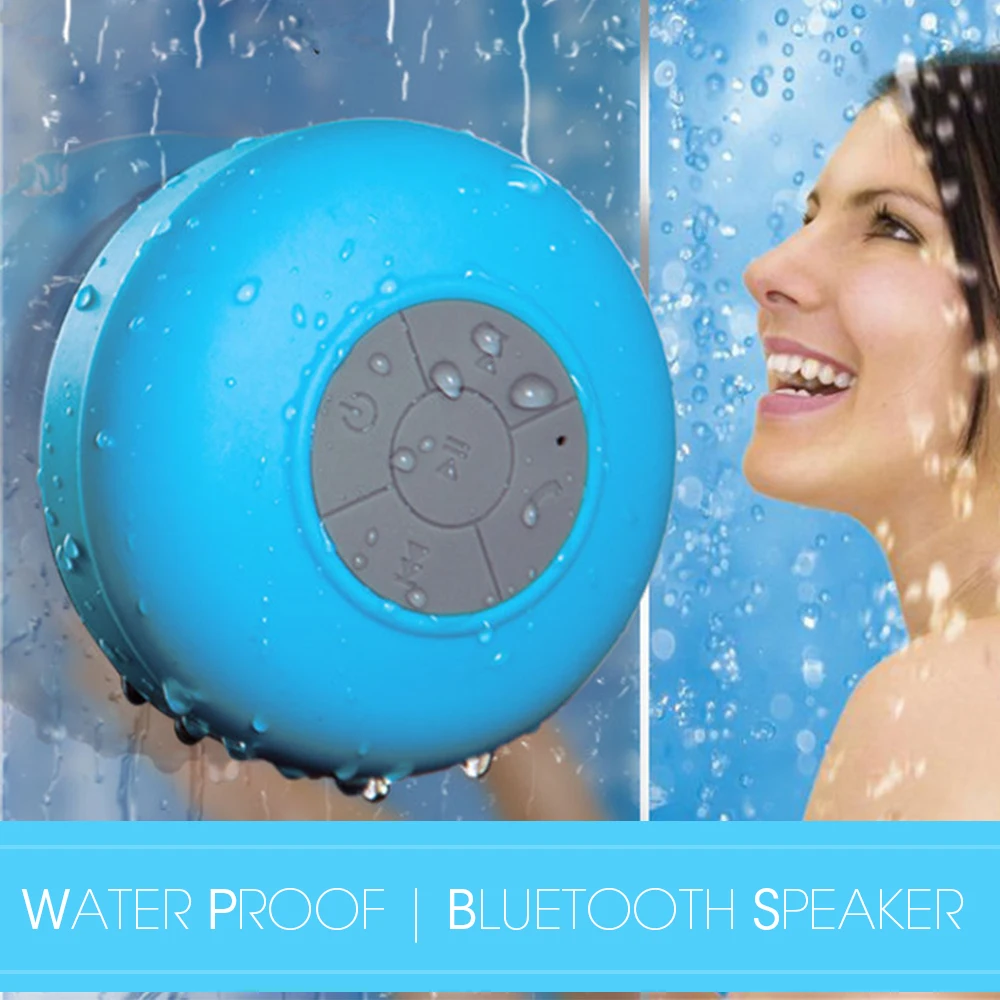 New Portable Mini Bluetooth Speaker Waterproof Shower Bluetooth Speaker For Phone MP3 Bluetooth Receiver Hand Free Car Speaker