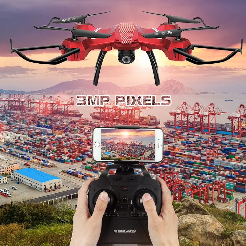 

Christmas gift kids drone WIFI Altitude Hold Headless Mode RC Drone Quadcopter rc Helicopter 3MP pixels drones with camera