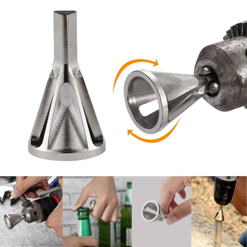 New Tire Deburring Chamfer For Grinding Angle Trimming Exception Thorn Chuck Electric Drill Chamfering Prop Auto Repair Tool