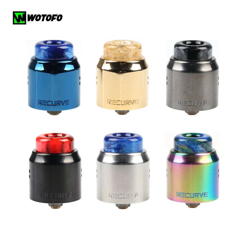 

2019 Original Wotofo Recurve Dual RDA Vape Tank For Vaporizer Rebuilding RDA Atomizer 510 810 Thread VS Wotofo Recurve RDA