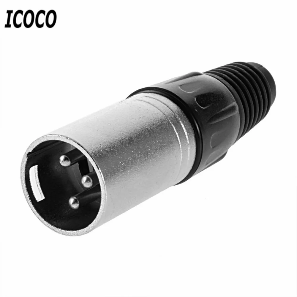 Лидер продаж 2017 1 шт. тип микрофона ICOCO XLR 3 контактный аудиокабель|Соединители| |