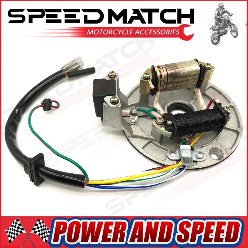 125 Stator Magneto Flywheel Stator Plate For 90cc 110cc 125cc Pit Pro Dirt Bikes - Kick Start Compatible Pit Pro Magneto - Foto 11