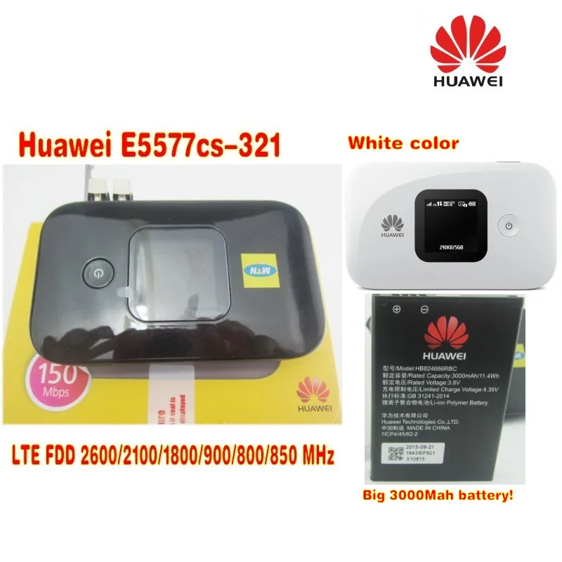 Huawei оригинальный E5577cs-321 4G Мобильный wi-fi-роутер, Карманный Wi-Fi роутер с 4g антенна 35dbi TS9 типа