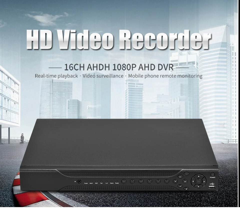 Besder 16CH AHD CCTV DVR 1080P 16 Channel AHDH 1080P Гибридный видео рекордер ONVIF PTZ 4CH Сигнализация I/O 6CH аудио 16CH воспроизведение HVR