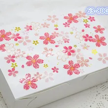 Прямоугольная вишня цветы УФ горячего тиснения коробка для торта коробка для печенья/форма для пирожных