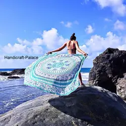 Летние пляжные Полотенца Портативный Многофункциональный Приморский платки Богемия с цветочным принтом загорать Одеяло солнцезащитный