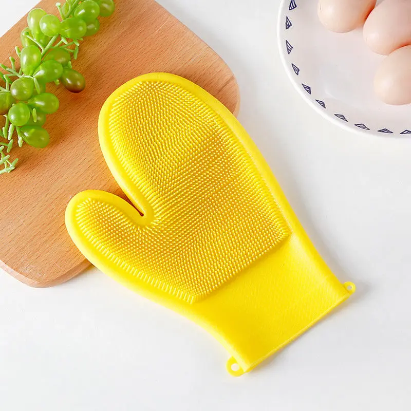Прямая доставка моющиеся перчатки кухня короткий рукав водонепроницаемый блюдо защита инструмент для очистки Полезная щетка для мытья