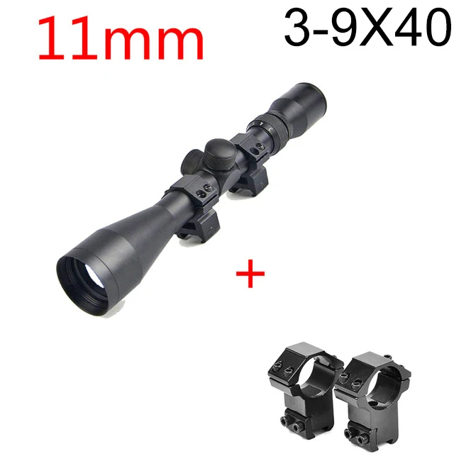 B BESTSIGHT 3-9X40 6-24X50 Riflescopes охотничий прицел с зеленым красным подсветкой страйкбольная оптика Riflescope охотничий прицел - Цвет: 3-9X40     11MM