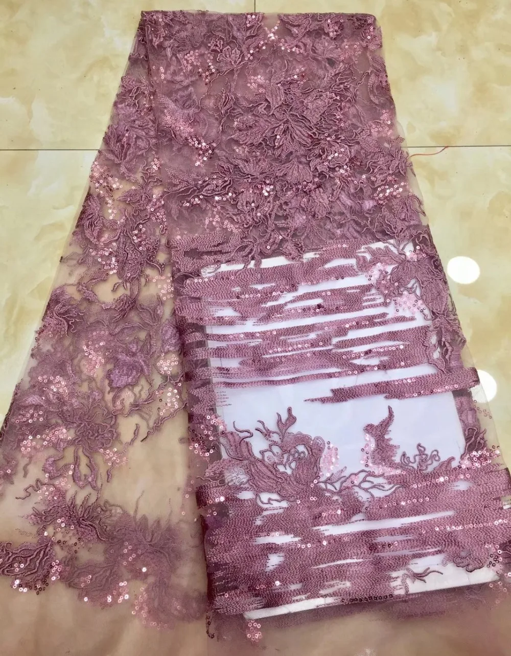 French Net Lace Fabric 2018 Latest African With Embroidery Mesh Tulle High quality Nigerian TS7301 | Дом и сад