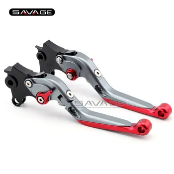 

For BMW R1200 GS 13-17, R1200GS Adventure 2014-2017 Titanium+Red Motorcycle Adjustable Folding Extendable Brake Clutch Lever