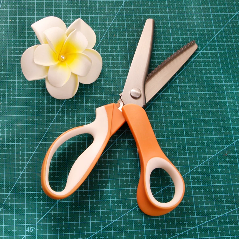 Zigzag 5mm Pruning Shears Pinking Scissor Leather DENIM DIY Sewing Cut