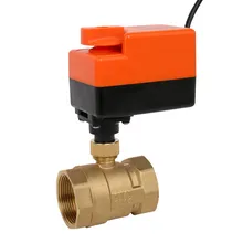 AC220V 24V 2 ходовой латунный Электрический шаровой клапан моторизованный шаровой клапан с электрическим приводом с ручным управлением шаровой клапан DN20 DN25