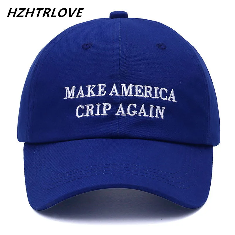 Высококачественная брендовая бейсболка с надписью MAKE AMERICA CRIP хлопковая для