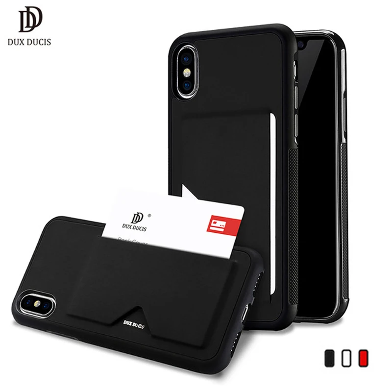 PU Leather Credit Card Slot Phone Case For iPhone X Wallet Shockproof Back Cover iPhoneX Coque Funda |