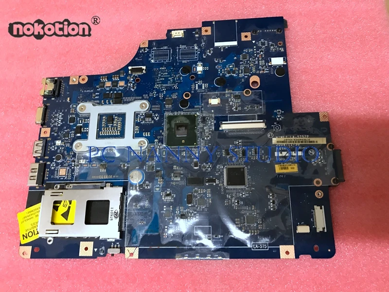 Материнская плата NOKOTION протестированная для Lenovo G560 Z560 Notebook HM55 DDR3 материнская LA