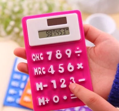 Korea stationery card portable font b calculator b font mini handheld ultra thin font b calculator